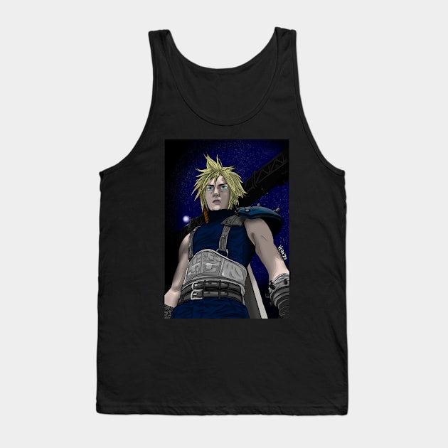 Cloudy With A Chance of Sephiroth Tank Top by ArtByVincentVera